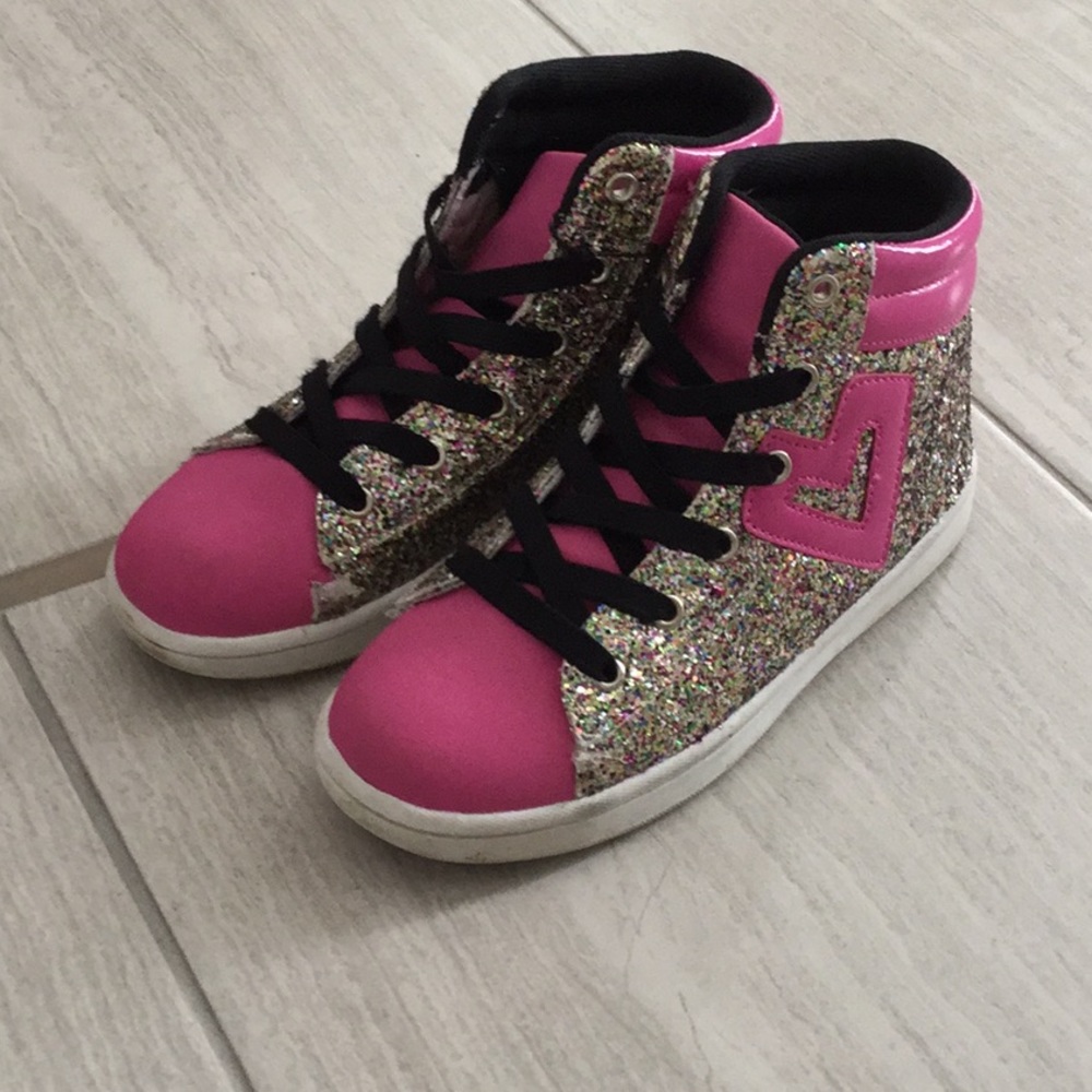 Sparkly hip hop high tops